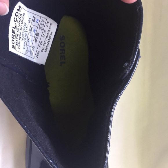 Sorel Slim boot Pull on Glow Rain boots Navy Blue - Picture 7 of 16